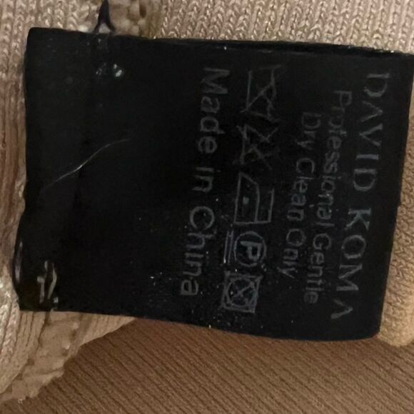 David Koma beige jersey dress sequin detail size small NWT - Picture 12 of 12